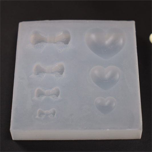 Silikonform för Rosetter & Hjärtan