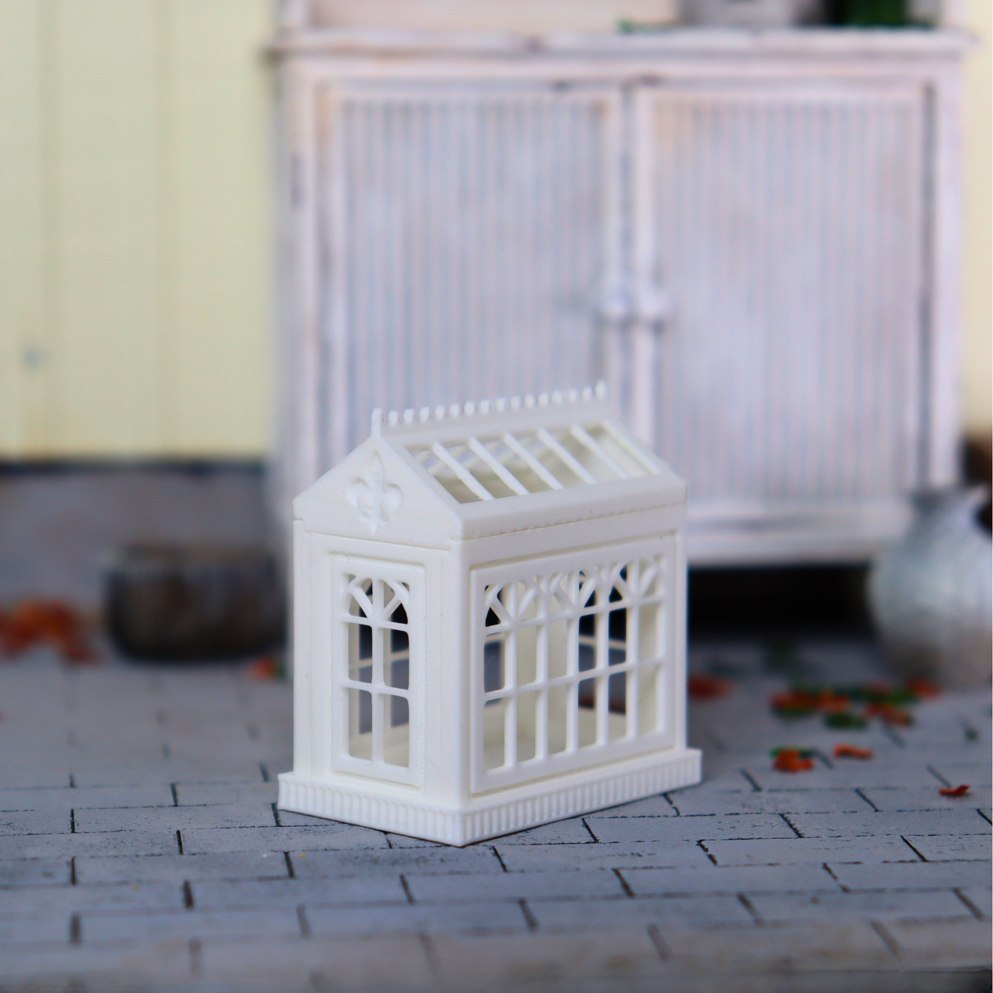 Miniväxthus miniatyr äldre stil